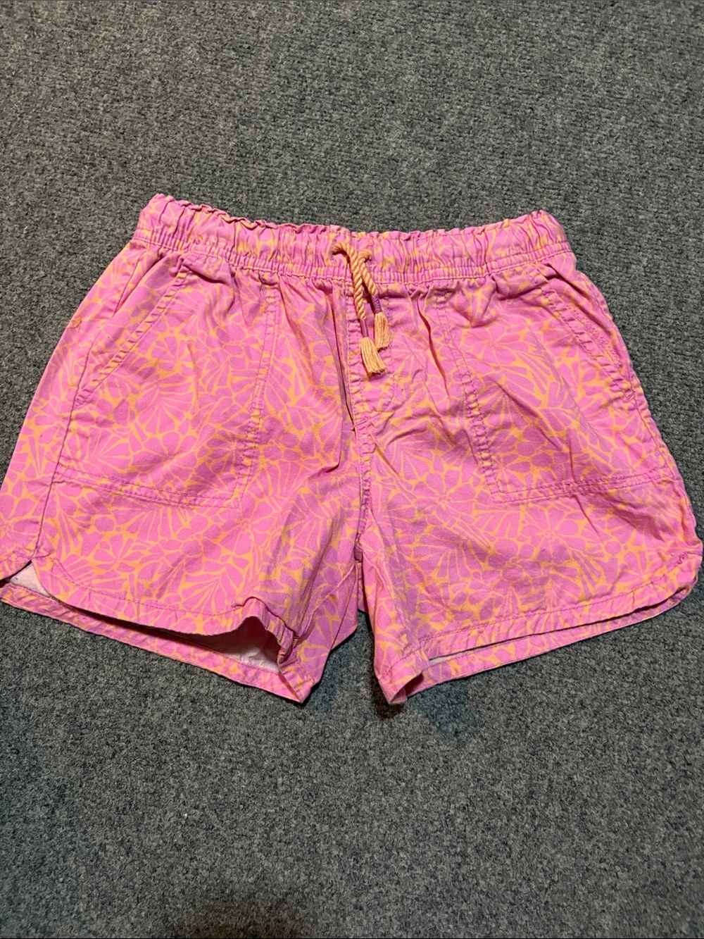 GAP Pink Floral Drawcord Athletic Shorts
